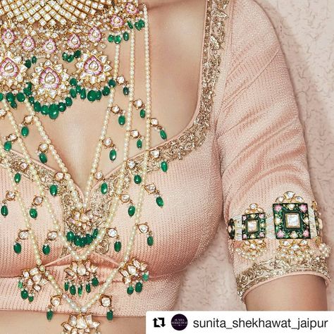 So excited for this collaboration with the jewellery maestro. #Repost @sunita_shekhawat_jaipur (@get_repost) ・・・ The contrasting blend of a… Sunita Shekhawat Jewellery, Anjul Bhandari, Sunita Shekhawat, Pakistani Wedding Outfits, Polki Necklace, Pakistani Wedding, Fashion Designs, Wedding Outfits, Jaipur