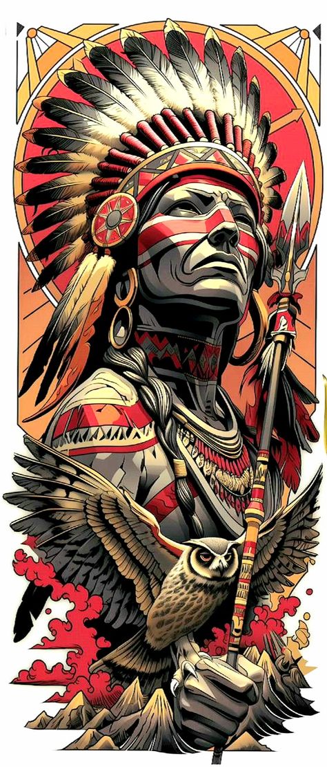 Apache Indian Tattoo, Native American Wolf Art, Female Samurai, Native American Wolf, Animal Medicine, Patriotic Art, Wolf Art, Welcome To, Native Art