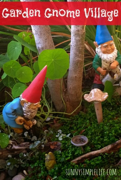 Garden Gnome Village Hobbit Homes, Gnome Village, David The Gnome, Village Ideas, Fairy Folk, Ancient Chinese Architecture, Gnome Door, Fairy Village, Activity Director