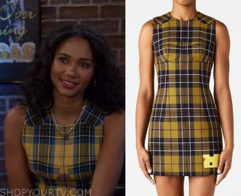 All American: Season 5 Episode 11 Layla's Yellow/Blue Plaid Dress Check more at https://www.shopyourtv.com/all-american-season-5-episode-11-laylas-yellow-blue-plaid-dress/ All American Season 5, Blue Plaid Dress, All American, Plaid Dress, Aesthetic Outfits, Blue Plaid, Yellow Blue, Plaid, Tv