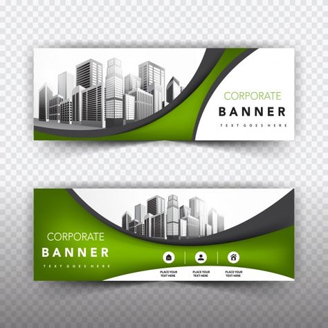 Banner templates collection Free Vector Corporate Banner, Geometric Graphic Design, Website Banner Design, Banner Design Layout, Banner Design Inspiration, Facebook Cover Design, Banner Templates, Promotional Banners, Web Banners