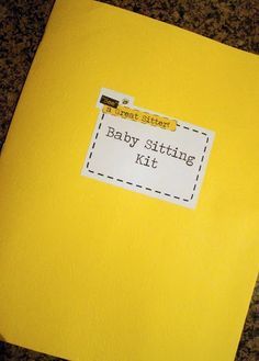 Babysitting Kits, Babysitting 101, Babysitting Bag, Babysitting Kit, Girls Activities, Babysitting Activities, Girl Scouts Cadettes, Yw Lesson, Activity Day Girls