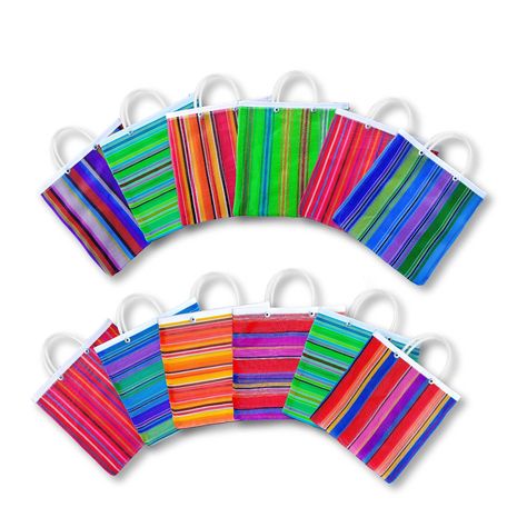 PRICES MAY VARY. ●MERCADO BAGS - Make your next party more fun with these mexican mercado bags. You get a set of 12 mini tote bags in different colors that will add a cute charm to your event ●COMPACT SIZE - Each mesh bag measures 7 x 7 inches making it the perfect size for distributing candies and other party favors. Can easily hold various sweet treats that will keep kids happy ●DURABLE & STURDY - Mexican candy bags are made from high quality mesh material that makes them durable and reusable. Fiesta Theme Party Decorations, Fiesta Party Supplies, Mexican Bag, Mexican Fiesta Party, Fiesta Theme Party, Fiesta Decorations, Party Goodies, Party Gift Bags, Theme Party Decorations