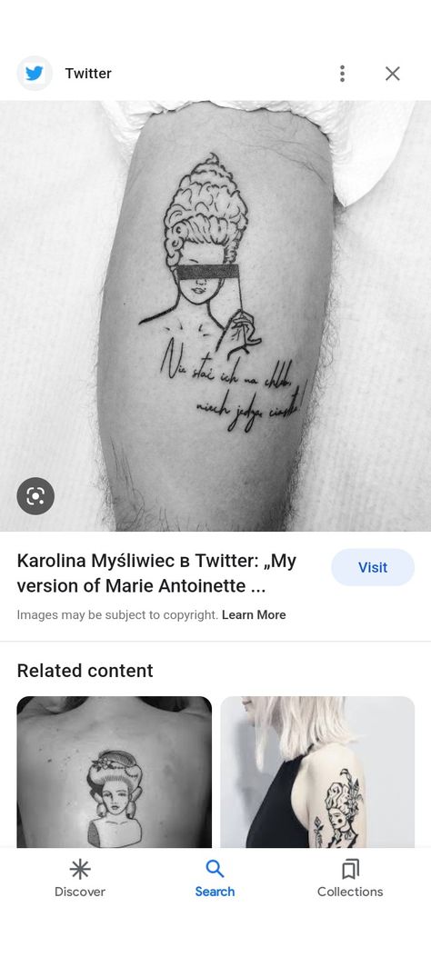 Marie Antoinette Tattoo, Tat Ideas, Marie Antoinette, Tatting, Tattoos