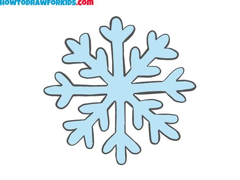 Easy Frozen Drawings, Drawing Of Snowflakes, Snow Flake Draw Easy, Cute Snowflake Drawing, Snowflake Painting Easy, Snow Flakes Drawing Easy, Simple Snowflake Drawing, Snow Drawing Easy, How To Draw Snowflakes