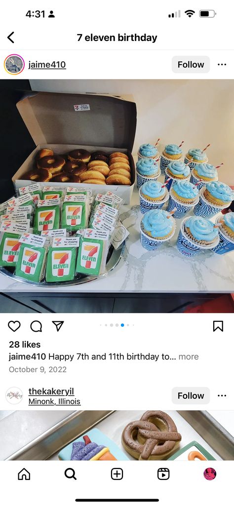 7 Eleven Theme Party, 7 11 Party, Eleventh Birthday, 7 Eleven, 7 11, Party Time, 1st Birthday, Party Themes, Birthday Party