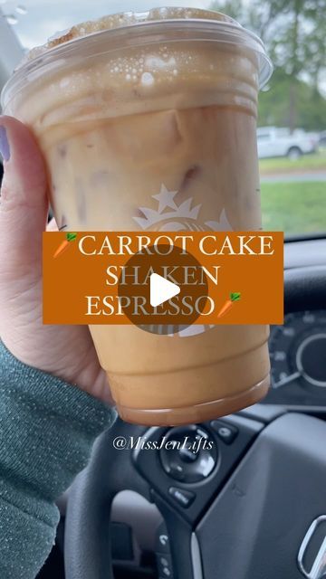 Jen🍍🤍 on Instagram: "🥕CARROT CAKE SHAKEN ESPRESSO🥕

Happy Friday besties🥰

I found this drink on the beautiful @blackgirlsinstarbucks ‘ Instagram page (thank you, as always love🖤)

Guys, I’m so OBSESSED with this drink. I had to put my macro-friendly twist on it as I always do😊 

Standard as the drink comes, this drink has the following macros:

172 calories
33g Carbs
3.5g Fat
2g Protein

VS mine:

MissJenLifts Macros

88 Calories
16.5g Carbs 
2g Fat
1g Protein

I swapped the Soy milk the recipe normally comes with for almond simply to keep the carbs and sugars lower!

A lot of you guys ask me why I use Almond Milk so much in my recipes and I’ll tell you why:

It’s one of the lowest carb milks at Starbucks! And the added sugars are lower than many of the alternative dairy free milk Starbucks Drinks Holiday, Starbucks Shaken Espresso, Dairy Free Starbucks Drinks, Sugar Free Starbucks Drinks, Dairy Free Starbucks, Almond Milk Drinks, Low Calorie Starbucks Drinks, Low Carb Milk, Shaken Espresso