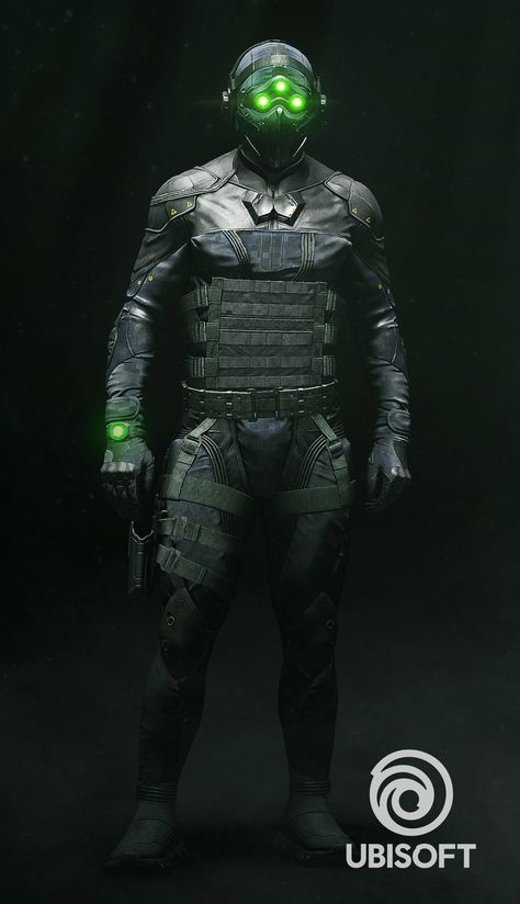 Sam Fisher, Dark Reaper, Armadura Ninja, Stealth Suit, Tactical Armor, Splinter Cell, Futuristic Armor, Rainbow Six Siege Art, Futuristic Armour