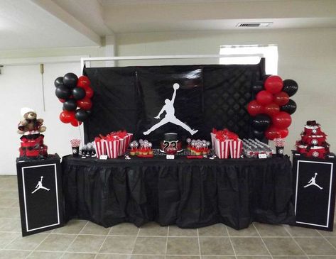 Welcome Baby Axton - Jumpman Inspired Jordan Themed Birthday, Michael Jordan Birthday, Jordan Baby Shower, Basketball Baby Shower, Basketball Theme Party, Basketball Birthday Parties, Basketball Baby, Baby Shower Party Ideas, Shower Party Ideas