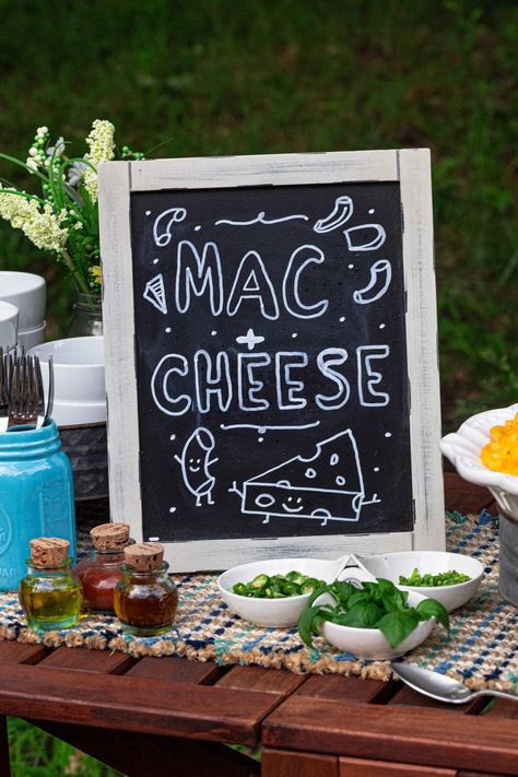 Cheese Party Decorations, Mac And Cheese Bar, Celebration Recipes, Bar Wedding Reception, Cheese Bar, Graduation Party Planning, Creamy Mac And Cheese, Cheese Party, Party Dishes