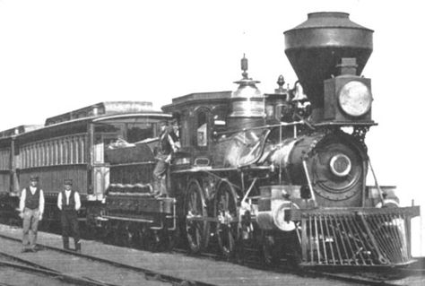 The "America" locomotive was built from the 1850's well into the 1880's with a 4-4-0 wheel arrangement. Victorian Life, The Victorian Era, Train Depot, New Fantasy, Iron Horse, Vintage Things, Vintage Train, Leisure Activities, Long Trips