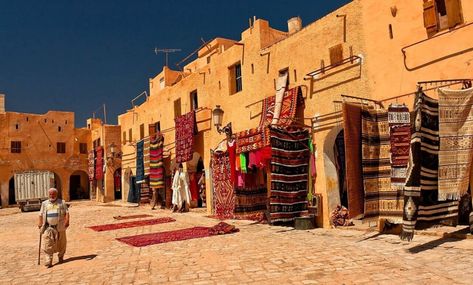 Northern Africa borders the Mediterranean and is culturally a blend of European, Arabian, and unique cultures Algeria! The Sahara, mountains, Mediterranean beaches, Roman ruins, prehistoric caves - wow. International travel doesn't get much better than this!