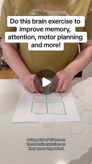 𝕋𝕙𝕖 𝕄𝕒𝕘𝕚𝕔 𝕆𝕋 𝔹𝕦𝕘 on Instagram: "✔️Try this activity with your kids!   ✔️This brain exercise is a great way to get your left and right side of the brain working together!  ✔️It helps with executive functioning skills, which are needed to function effectively.   ✔️It’s an easy prep activity!  Let me know if your try it:)  #braingym #braingymforkids #otforkids #ot #occupacionaltherapy #motorplanning #teachers #homeschool #specialed #parentsofinstagram #kidsofinstgram" Executive Functioning Activities, Right Side Of The Brain, Brain Gym For Kids, Motor Planning, Executive Functioning Skills, Brain Gym, Brain Exercise, Executive Functioning, Creative Games