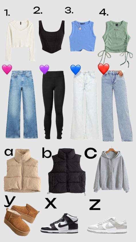 Pick ur own outfit!!! Pick Ur Outfit, Outfit Shuffles, Preppy Gifts, Cute Everyday Outfits, Your Aesthetic, Connect With People, Everyday Outfits, Creative Energy, Cute Outfits