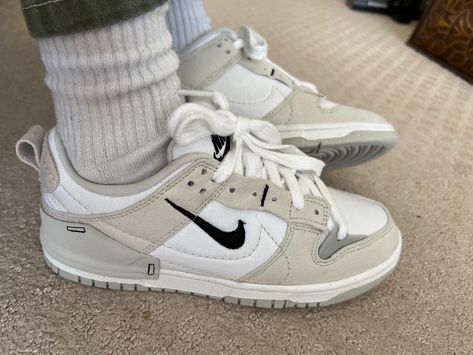 Nike Dunk Disrupt 2 Pale Ivory Black, Disrupt 2 Pale Ivory, Trendy Shoes Sneakers, Shoe Wishlist, Cute Nike Shoes, Fresh Shoes, Fancy Shoes, Shoe Inspo, Cute Nikes