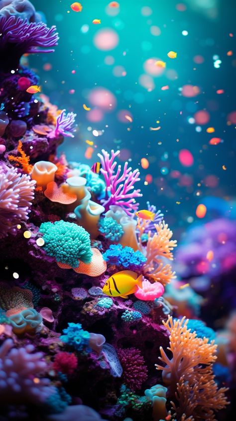 Coral Reef Aesthetic Wallpaper, Coral Reef Bathroom, Ocean Coral Reef Aesthetic, Coral Reef Photography Ocean Life, Coral Aesthetic Ocean, Coral Tattoo Reef, Oceancore Wallpaper, Tropical Phone Wallpaper, Ocean Life Wallpaper