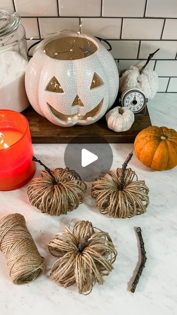 Alicia Kim on Instagram: "Here’s super fun easy diy fall craft for this weekend! These are a little addicting once you start! What do you think?

Comment link and I’ll send you the link for the string I used!

#easyfallcrafts #fallcrafts #easyfalldiy #falldiy #falldecor #falldecorations #fallcraft" Pumpkin Out Of Toilet Paper Roll, Toilet Paper Fall Crafts, Thanksgiving Crafts Toilet Paper Rolls, Toilet Roll Pumpkins, Toilet Paper Roll Pumpkins, Thanksgiving Diy Crafts For Kids, Jute Pumpkins, Pumpkin Toilet Paper Roll, Easy Diy Fall Crafts