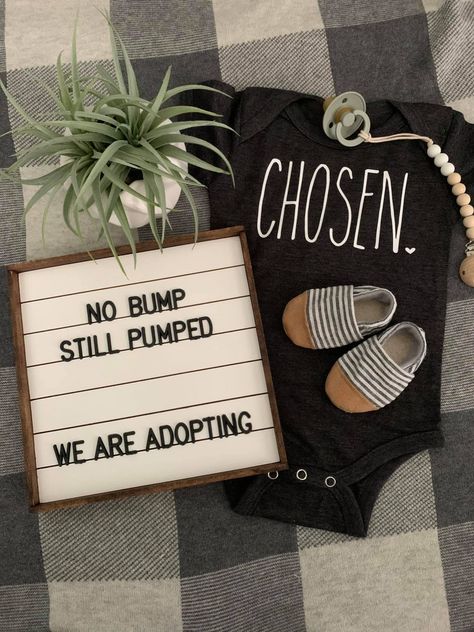 Adoption Reveal Ideas, We’re Adopting Pictures, We’re Adopting, Adoption Scrapbook Ideas, Cute Adoption Announcement, Hoping To Adopt Announcement, Adoption Signs For Pictures, Disney Adoption Announcement, Foster Parents Announcement