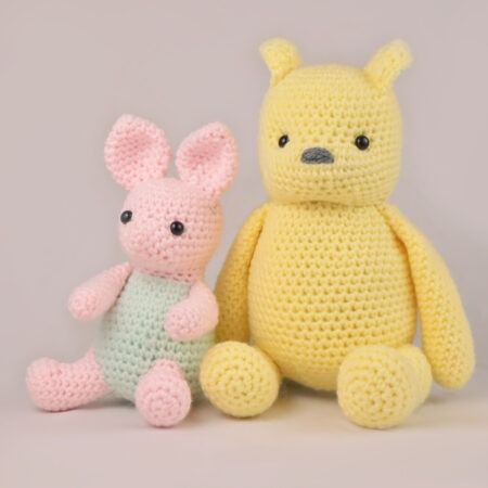 Classic Winnie the Pooh Amigurumi Bundle - 4 Free Crochet Patterns Pooh Crochet, Classic Pooh Bear, Winnie The Pooh Vintage, Bear Patterns Free, Bear Amigurumi, Classic Pooh, 4mm Crochet Hook, Crochet Animals Free Patterns, Vintage Crochet Pattern