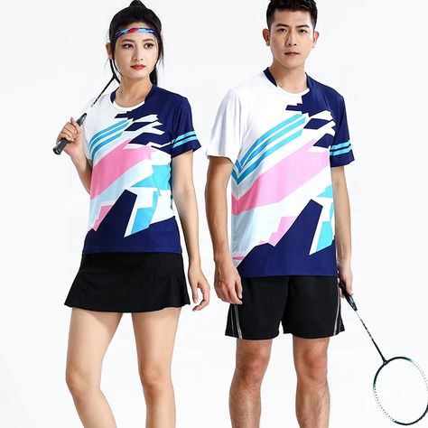 Custom full sublimation printing tennis wear polyester badminton tops t shirts quick dry table tennis shirts https://m.alibaba.com/product/1600804071901/Custom-full-sublimation-printing-tennis-wear.html?__sceneInfo={"cacheTime":"1800000","type":"appDetailShare"} Tennis Wear, Tennis Shirts, Table Tennis, Badminton, Quick Dry, Sublimation Printing, Tennis, T Shirts, T Shirt