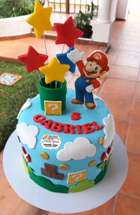 Super Mario Cakes Birthday, Supermario Cakes, Super Mario Bros Cake, Mario Birthday Cake, Mario Bros Cake, 9th Birthday Cake, Super Mario Cake, Super Mario Bros Birthday Party, 8th Birthday Cake