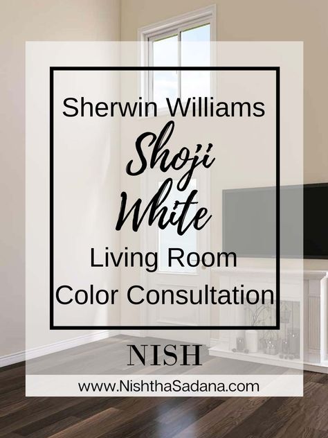 E-Design With Sherwin Williams Shoji White - NISH White Living Room Colors, Red Brick Paint, Sherwin Williams Shoji White, Transitional Style Interior Design, Brick Paint Colors, Navy Blue Paint Colors, White House Interior, Picking Paint Colors, Color Consultation