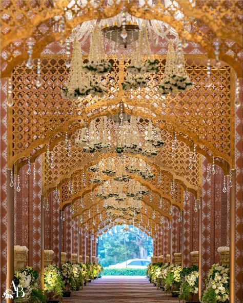 Wedding Entrance Decoration, Wedding Decor Trends, Wedding Walkway, Event Entrance, Entrance Decoration, Wedding Stage Decor, Wedding Decor Photos, Wedding Entrance Decor, Lights Wedding Decor