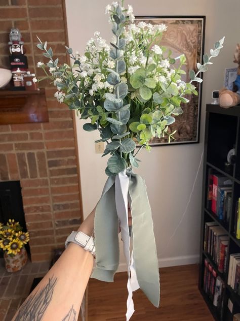 Baby’s breath and eucalyptus- bouquets and boutonnières Babybreath Eucalyptus Bouquet, Eucalyptus And Babysbreath, Simple Bridesmaid Bouquets Greenery, Daisy And Eucalyptus Bouquet, Babysbreath Eucalyptus Centerpiece, Greenery And Babysbreath Centerpiece, Baby Breath And Eucalyptus Bouquet, Eucalyptus And Baby Breath Bouquet, Eucalyptus Bouquets