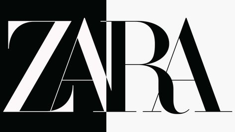 The controversial design reflects the evolution of fashion branding. But would it have killed Zara to add just a little more space between the letters? Zara Logo, Sans Serif Logo, Zara Models, Serif Logo, Zara Brand, Logo Redesign, Evolution Of Fashion, Zara New, Skirt Shoes