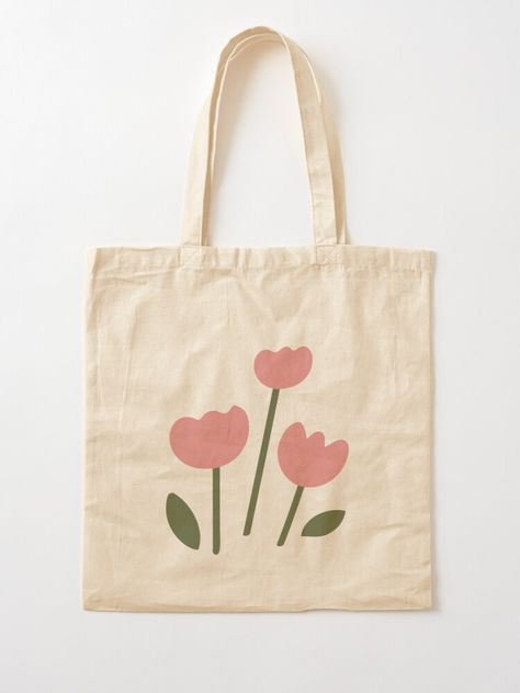 Cute Fabric Painting Ideas, Simple Tote Bag Design Paint, Diy Tote Bags Painting, How To Paint Tote Bags, Desain Tote Bag Simple, Canvas Bag Painting Ideas Easy, Simple Tote Bag Painting, Lukisan Tote Bag, Tote Bag Design Painting