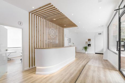 Health Interior Design, Medical Clinic Design, Dental Office Design Interiors, Interior Design Layout, Home Health Aide, Clean And Minimal, Clinic Interior Design, Mediterranean Architecture, Dental Office Design