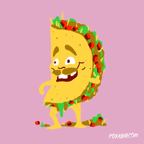 Office Party Ideas, Crunchy Tacos, Food Animation, Mexican Pride, Dance Gif, Taco Time, Nature Logo Design, Perfect Music, Random Images