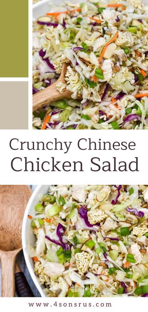 Ramen Chinese Chicken Salad, Chinese Chicken Salad Damn Delicious, Asian Chicken Salad With Ramen Noodles, Chicken Ramen Noodle Salad Recipes, Chinese Salad With Ramen Noodles, Chinese Chicken Salad With Ramen Noodles, Ramen Chicken Salad, Best Chinese Chicken Salad, Easy Chinese Chicken Salad