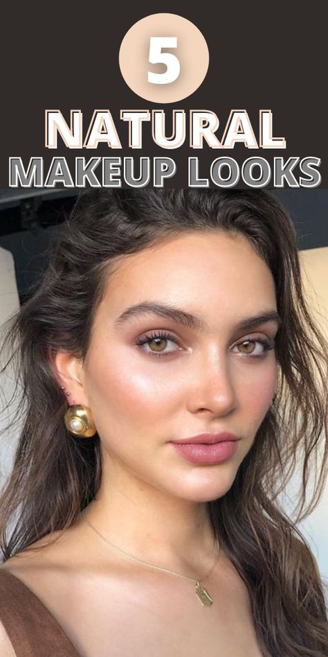 5 Natural Everyday Makeup Ideas To Try This Year! Natural Morning Makeup, No Make Up Eyes, Natural Makeup With Contour, Soft Looking Makeup, Natural Makeup Look Without Foundation, Put Together Makeup Look, Natural Makeup No Eyeshadow, Make Up For Day Natural, Natural Makeup Looks For Work