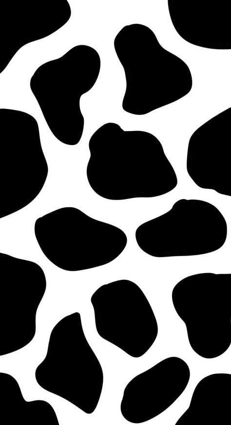 Cow Print Printable, Cute Cow Wallpaper Aesthetic, Cow Spots Pattern, Black Pen Drawing, Spotted Wallpaper, Cow Wallpaper, Cow Print Wallpaper, Cow Drawing, Aesthetic Objects