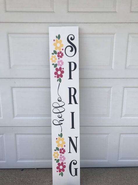 Excited to share this item from my #etsy shop: Spring Front Porch Sign, Summer Front Porch Sign, Double Sided Porch Sign Summer Signs Wooden, Door Leaners, Porch Boards, Summer Porch Signs, Porch Leaners, Spring Front Porch, Spring Porch Decor, Summer Front Porches, Rustic Porch