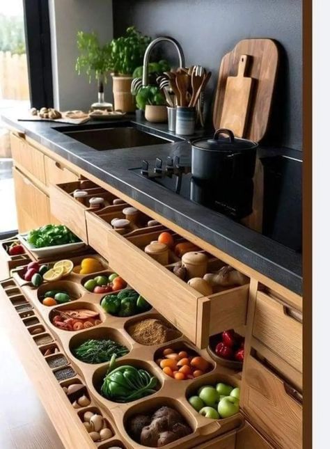 Barndominium Kitchen, Modern Kitchen Counters, Desain Pantry, Kitchen Pantry Design, Smart Ideas, Kitchen Inspiration Design, Pantry Design, Think Big, Decor Minimalist