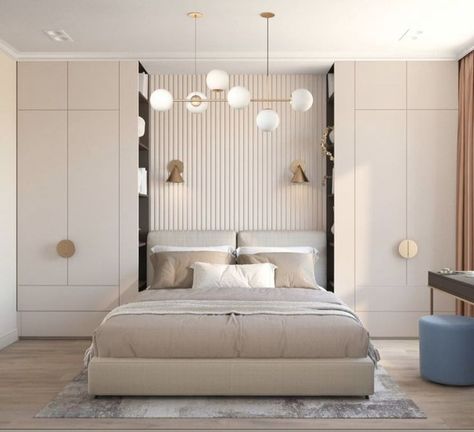 Built In Around Bed, Closet Around Bed, Built In Wardrobe Around Bed, Bed With Wardrobe, Residence Interior, Bedroom Built Ins, Small Bedroom Interior, Bedroom Wardrobe Design, Wardrobe Design Bedroom