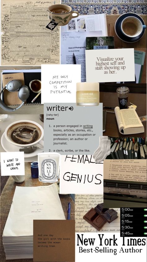 Dark Academia Vision Board, Writer Vision Board, Autumn Dark Academia, Writer Academia, Dark Academia Study, Author Dreams, Autumn Dark, Aesthetic Writing, My Future Job