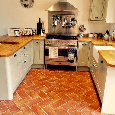 Baked Earth on Instagram: “Rustic Handmade Terracotta Tiles Visit us: www.bakedearth.co.uk Rustic Presealed Rectangular 150x300x20mm. #bakedearth…” Terracota Tiles Kitchen, Terracotta Floor Tiles Kitchen, Terracotta Kitchen Tiles, Terracotta Tiles Kitchen, Terracotta Kitchen, Terracotta Flooring, Cottage House Interior, Terracotta Floor Tiles, Tiled Hallway