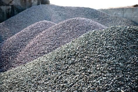 Rock And Stone, Mix Concrete, Sand And Gravel, Road Construction, Filling Station, Heavy Industry, Stone Texture, Black Sand, Grey Stone