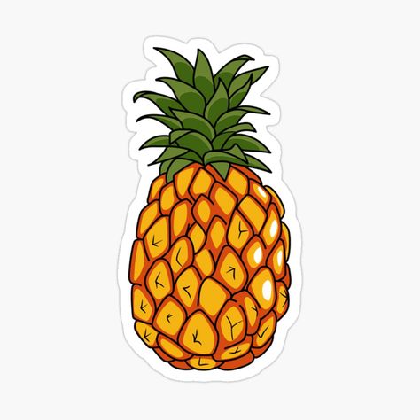 Get my art printed on awesome products. Support me at Redbubble #RBandME: https://www.redbubble.com/i/sticker/Pineapple-Cartoon-by-flora12245/52361310.EJUG5?asc=u Pineapple Cartoon, Pineapple Clipart, Cartoon Pineapple, Pineapple Sticker, Diy Laptop, Jive, Cartoon Stickers, Garden Stakes, Aesthetic Stickers