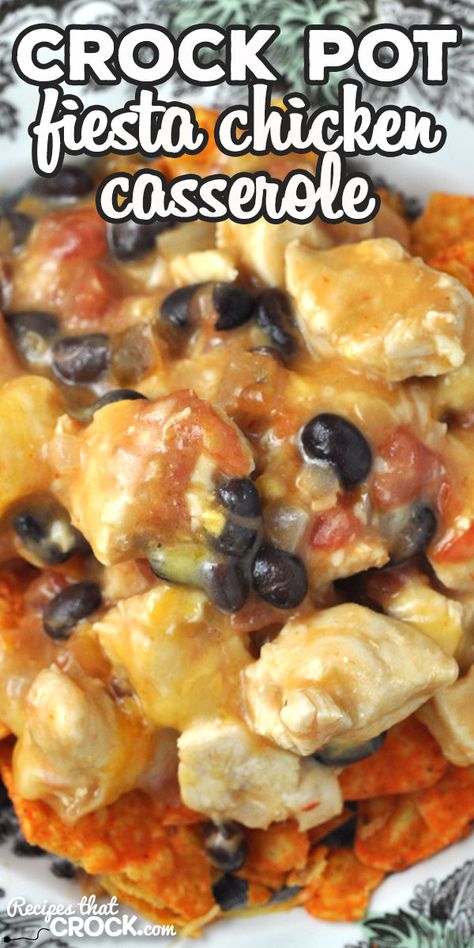 Crockpot Chicken Casserole, Fiesta Chicken Casserole, Fiesta Chicken Crockpot, Rotel Recipes, Mexican Chicken Casserole, Instant Family, Low Carb Crock Pot Recipes, Fiesta Chicken, Chicken Casserole Recipe