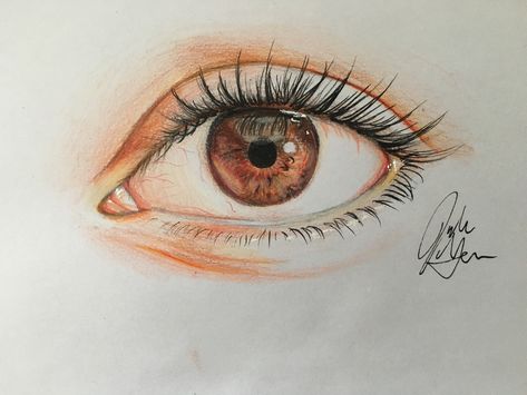 Are you looking to draw an eye in colored pencil? Drawing eyes is fun to do whether you are just doodling or are trying to make it as realistic as possible. Once you've gotten the hang of sketching an eye with a regular pencil, it can be... Artistic Videos, Spiral Sketch, Eye Pencil Drawing, Painting Notebook, Book Sketch, Comic Painting, Realistic Eye Drawing, Abstract Pencil Drawings, Color Pencil Sketch