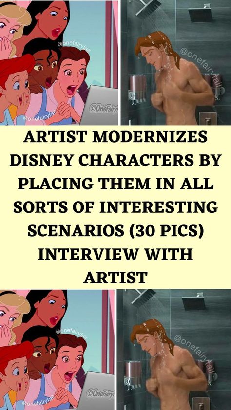 Disney Princess Characters, Princess Photo, Disney Jokes, Funny Tattoos, Disney Theme, Modern Life, Funny Stories, Bored Panda, Funny Comics