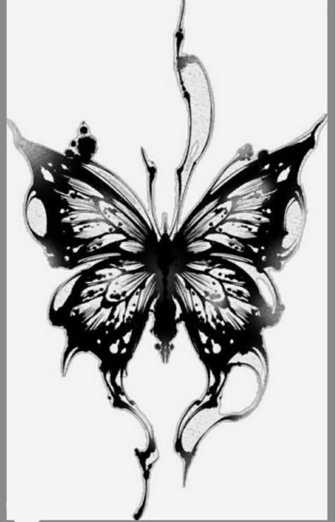 Emo Butterfly, Dreamy Butterfly, Dragonfly Drawing, Torso Tattoos, Tattoo Themes, Single Line Tattoo, Butterfly Tattoos For Women, Tasteful Tattoos, Cute Little Tattoos