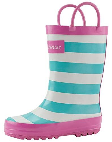 OAKI Kids Rain Boots with Handles, Mint, White & Pink Str... https://smile.amazon.com/dp/B073HFJC28/ref=cm_sw_r_pi_dp_U_x_p-zSDbE8DHGAY Baby Rain Boots, Boys Rain Boots, Toddler Rain Boots, Outdoor Clothing Brands, Kids Rain Boots, Rain Suit, Snow Gear, Kids Rain, Blue One Piece