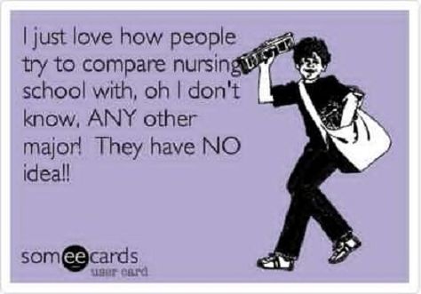 School Nurse Humor, Nursing School Memes, Nursing Quotes, Nursing Fun, Nursing School Humor, Funny Nurse Quotes, Nurse Rock, Funny Ecards, Nursing School Tips