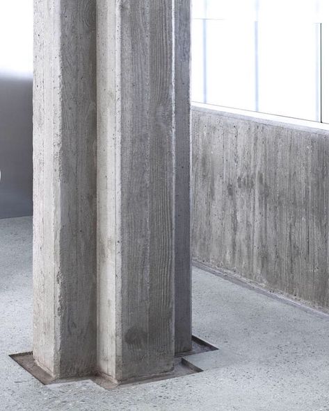 SOPHIE HICKS ARCHITECTS on Instagram: “The concrete columns at the Acne store in Seoul, Korea are massive but not machine-like. The concrete surface carries the imprint of the…” Concrete Column Design, Acne Store, Round Column, Column Covers, Materials And Structures, Concrete Casting, Metal Columns, Concrete Column, Concrete Panel