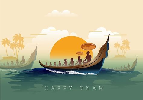 Vector onam festival concept with rowing... | Premium Vector #Freepik #vector #hindu #south-india #kathakali #onam Onam Creative Ads, Onam Background, Onam Festival Kerala, Onam Photos, Khmer Design, Edit Tips, Water Festival, Boat Vector, Onam Festival